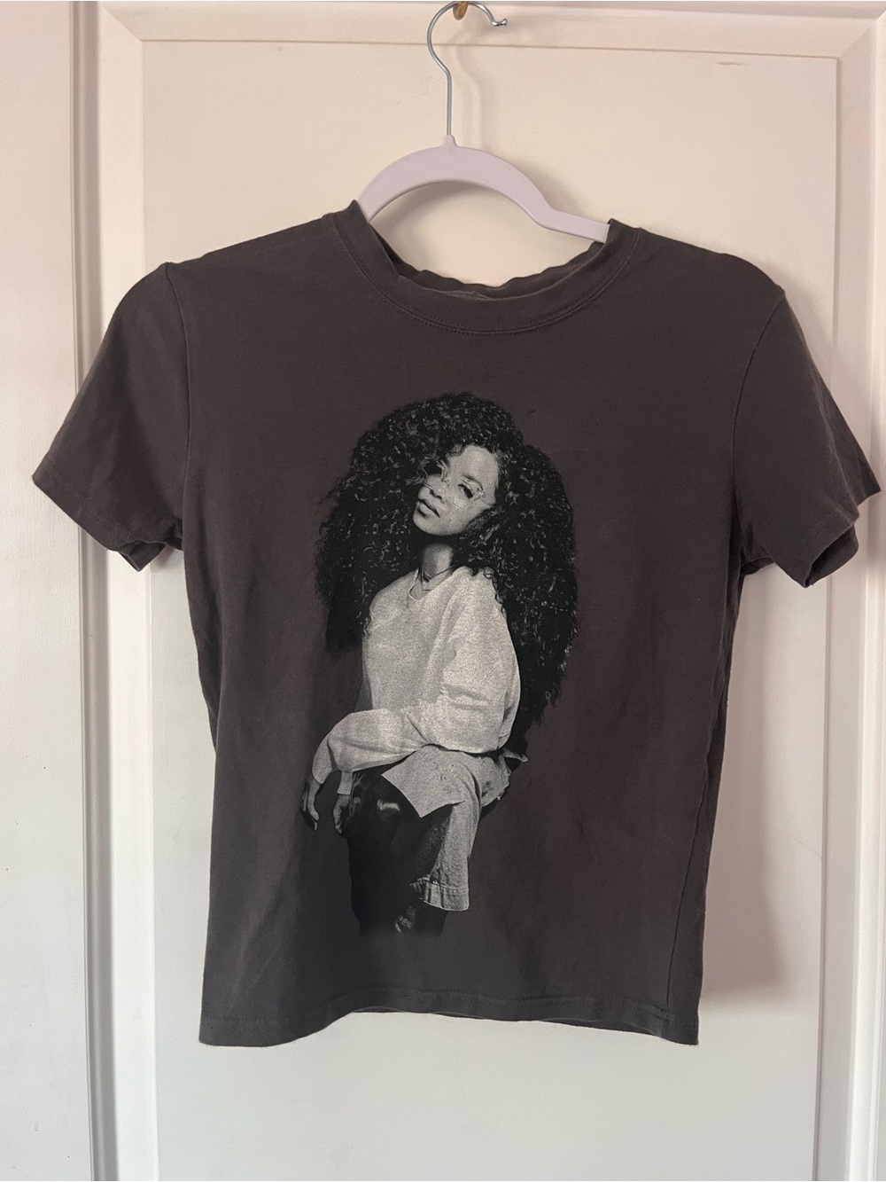 H.E.R. Graphic Music Tee with Black & White Portrait
